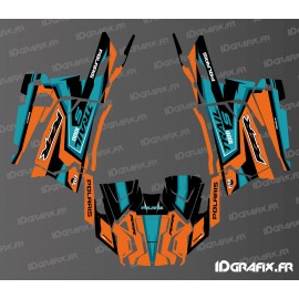 Kit dekor Straight Edition (Orange/Türkis) - IDgrafix - Polaris RZR Trail 1000S