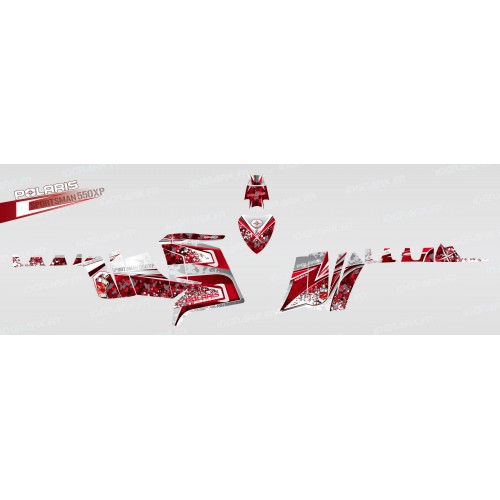 Kit de decoración de Camuflaje (Rojo) - IDgrafix - Polaris 550 XPS -idgrafix