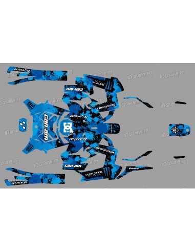 Kit de decoración Monster Edition (Azul) - IDgrafix - Can Am Ryker 600/900
