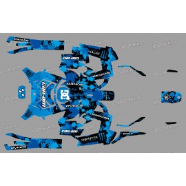 Kit décoration Monster Edition (Bleu) - IDgrafix - Can Am Ryker 600/900