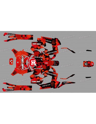 Kit de decoración Monster Edition (Rojo) - IDgrafix - Can Am Ryker 600/900