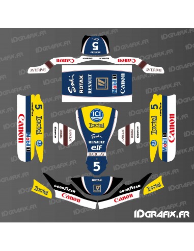 Grafikkit Williams F1 Vintage Edition für Karting SodiKart