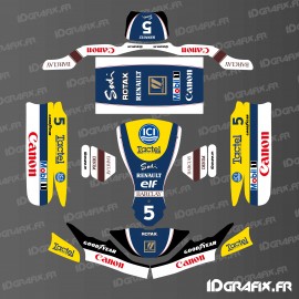 Graphic kit Williams F1 Vintage Edition for Karting SodiKart - IDgrafix