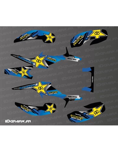 Kit décoration Rockstar Edition (Bleu) - IDgrafix - Polaris 500 Scrambler (avant 2012)