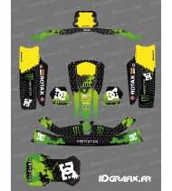 Monster Edition Grafikset (Grün) für KG CIK02 Karting - Idgrafix