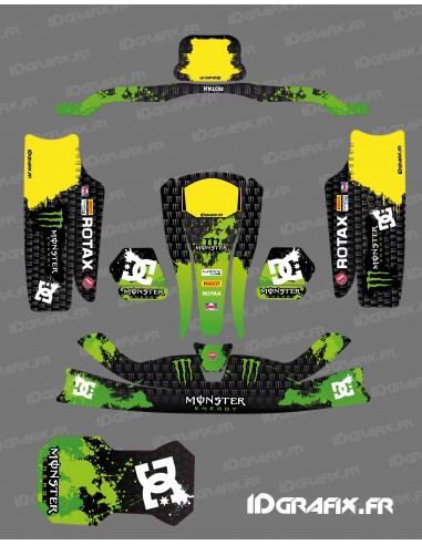 Kit grafico Monster Edition (verde) per KG CIK02 Karting - Idgrafix