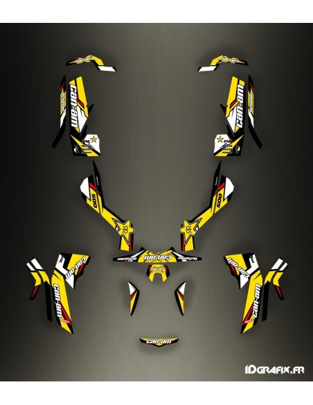 Kit décoration Full Rockstar Edition (Jaune) - IDgrafix - Can Am Outlander (G1) Kit décoration Full Rockstar Edition (Jaune) - IDgrafix - Can Am Outlander (G1)