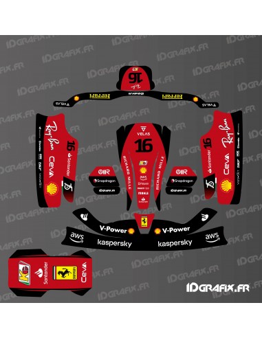 Kit gráfico Ferrari F1 edition para Karting KG CIK02