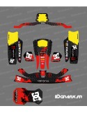 Kit deco Monster Edition (Vermell) per Karting KG CIK02