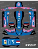 Grafik-Kit Alpine F1 Edition für Karting KG STILO EVO