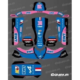 Graphic kit Alpine F1 Edition for Karting KG STILO EVO - IDgrafix