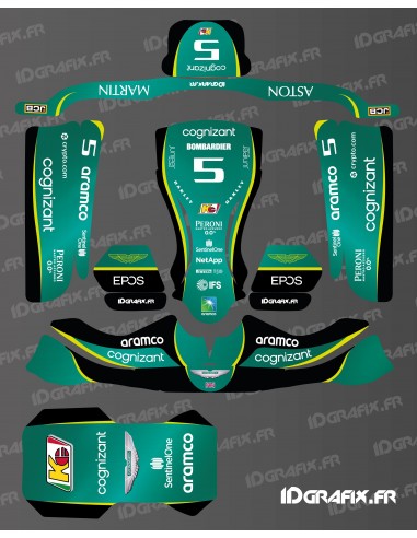 Grafik-Kit Aston Martin F1 Edition für Karting KG STILO EVO