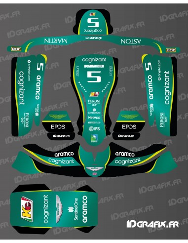 Graphic kit Aston Martin F1 Edition for Karting KG STILO EVO