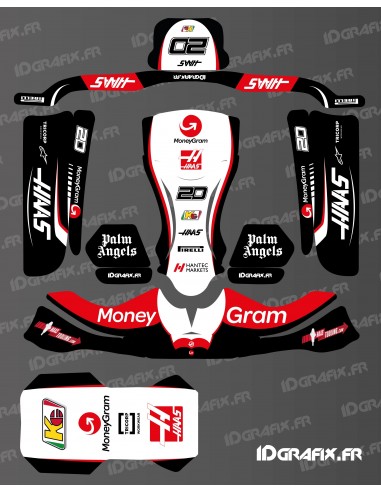Kit gráfico Haas F1 Edition para Karting KG STILO EVO