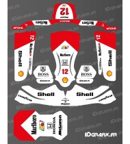 Graphic kit MC Laren Marlboro Vintage Edition for Karting KG STILO EVO