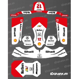 Graphic kit MC Laren Marlboro Vintage Edition for Karting KG STILO EVO - IDgrafix