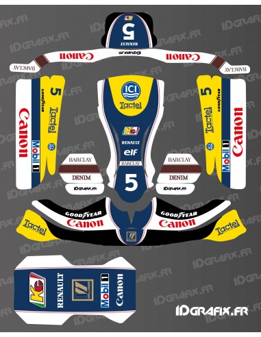 Kit déco Williams Vintage Edition pour Karting KG STILO EVO