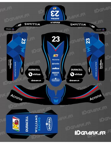 Kit gràfic Williams F1 Edition per Karting KG STILO EVO -idgrafix
