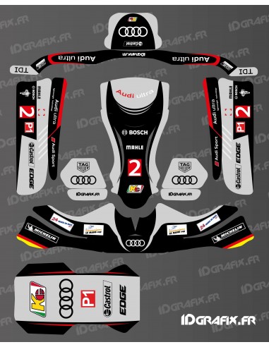 Audi Le Mans Edition Grafikkit für Karting KG STILO EVO