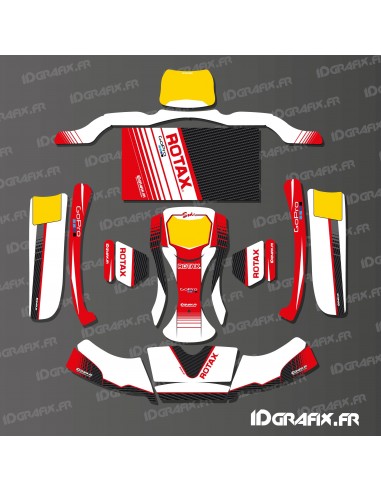 Factory Edition deco kit (White/Red) for Karting KG BURU EVO