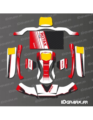 Kit de decoració Factory Edition (Blanc/Vermell) per Karting KG BURU EVO -idgrafix