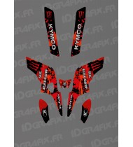 Kit grafico Monster Edition (rosso) - Kymco 300 Maxxer