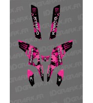 Kit grafico Monster Edition (rosa) - Kymco 300 Maxxer