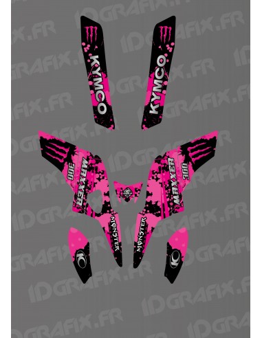 Monster Edition Graphic Kit (Pink) - Kymco 300 Maxxer