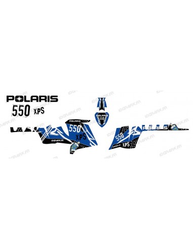 Kit de decoración de la Calle (Azul) - IDgrafix - Polaris 550 XPS