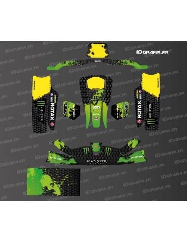Kit grafico Monster Edition Sodi Racing (nero/verde) per CIK08 Kart - Idgrafix
