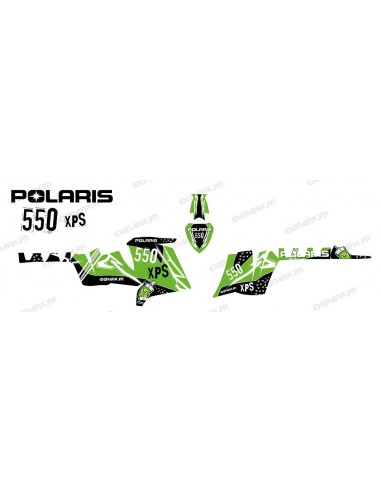 Kit de decoración de la Calle (Verde) - IDgrafix - Polaris 550 XPS