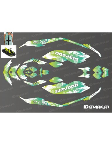 Kit de decoració Full COCOTS Edició PERSO (Turquesa) - SEADOO SPARK -idgrafix