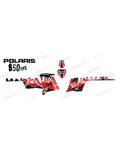 Kit de decoración de la Calle (Rojo) - IDgrafix - Polaris 550 XPS