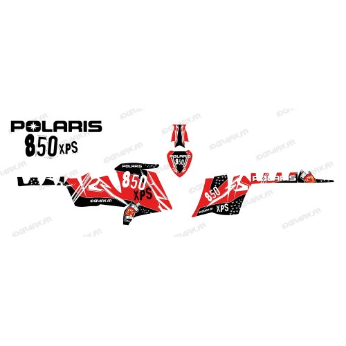 Kit de decoración de la Calle (Rojo) - IDgrafix - Polaris 550 XPS -idgrafix