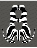 Aufkleber Zebra Edition - Mähroboter Husqvarna AUTOMOWER PRO 520/550
