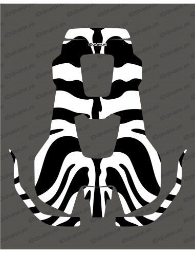 Aufkleber Zebra Edition - Mähroboter Husqvarna AUTOMOWER PRO 520/550