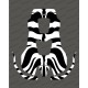 Sticker zebra edition - Robot mower Husqvarna AUTOMOWER PRO 520/550-idgrafix