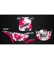 Kit decoración MonsterRace Rosa/Blanco - IDgrafix - Polaris RZR 1000 S/XP