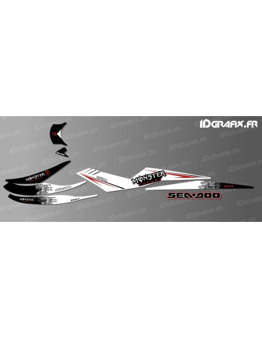 Kit de decoració Monster Edition (vermell) per a Seadoo RXT 215-255 -idgrafix