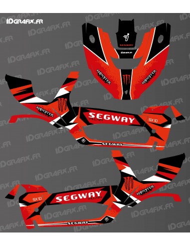 Kit decoration Monster Edition (Red) - Idgrafix - Segway Villain SX10