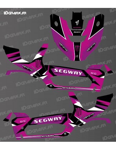 Kit décoration Monster Edition (Rose) - Idgrafix - Segway Villain SX10