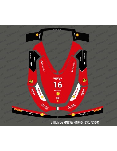 Pegatina Scuderia F1 Edition - Robot cortacésped Stihl Imow 632