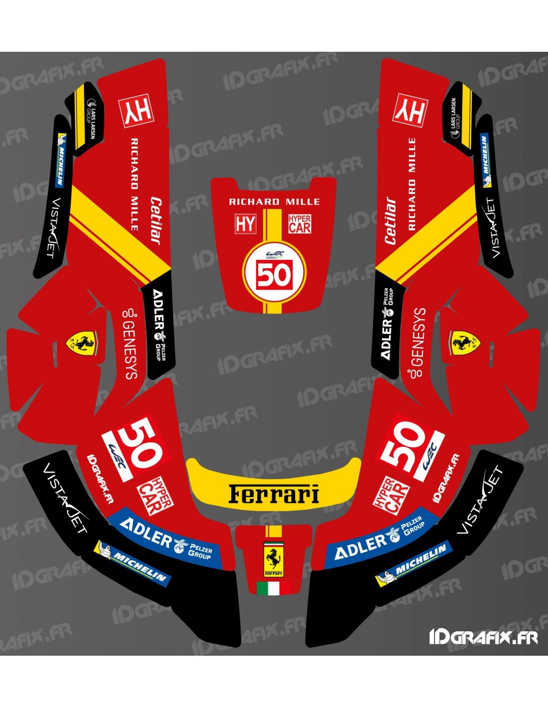 Autocollant Ferrari Scuderia Motor Sports Sticker