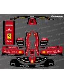 Grafikset Ferrari F1 Edition für Karting TonyKart M7-M8