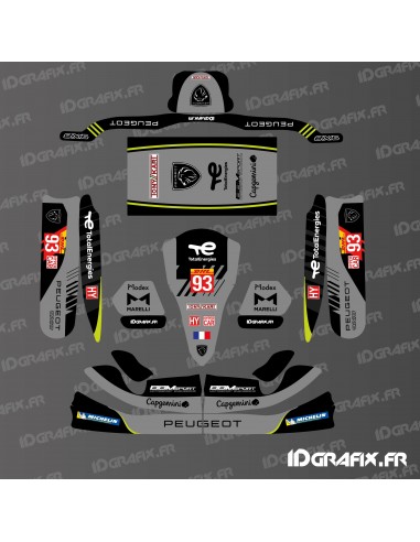 Peugeot 9x8 Le Mans Edition graphic kit for Karting Tony Kart M4