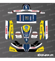 Kit gràfic Williams Vintage Edition per Karting Tony Kart M4 -idgrafix