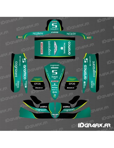 Aston Martin F1 Edition Grafikkit für Karting Tony Kart M4