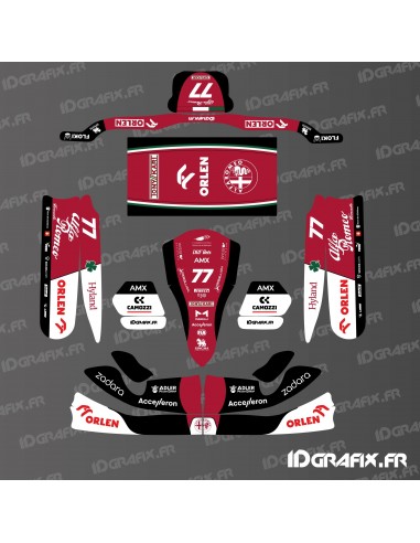 Grafikset Alfa Romeo F1 Edition für Karting Tony Kart M4