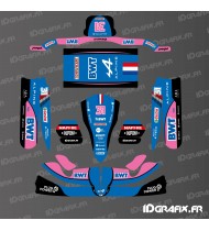 Kit deco Alpine F1 Edition per Karting Tony Kart M4 -idgrafix
