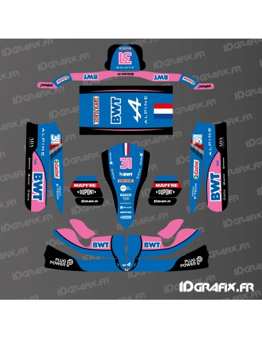 Kit déco Alpine F1 Edition pour Karting Tony Kart M4